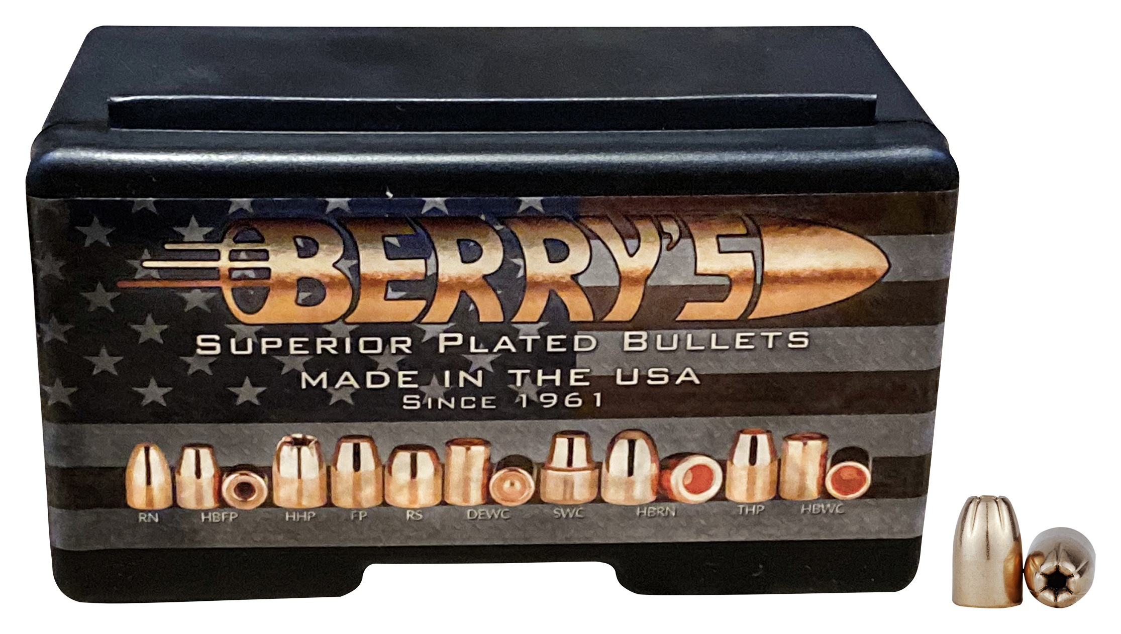 Berry's Bullets Hybrid Hollow Point Bullets - 180 Grain - .401 - 50 ...
